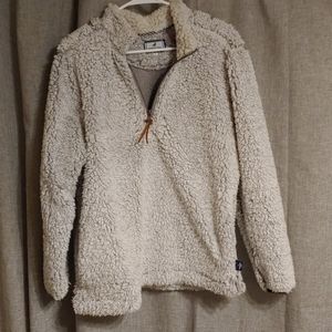 Fuzzy gray pullover